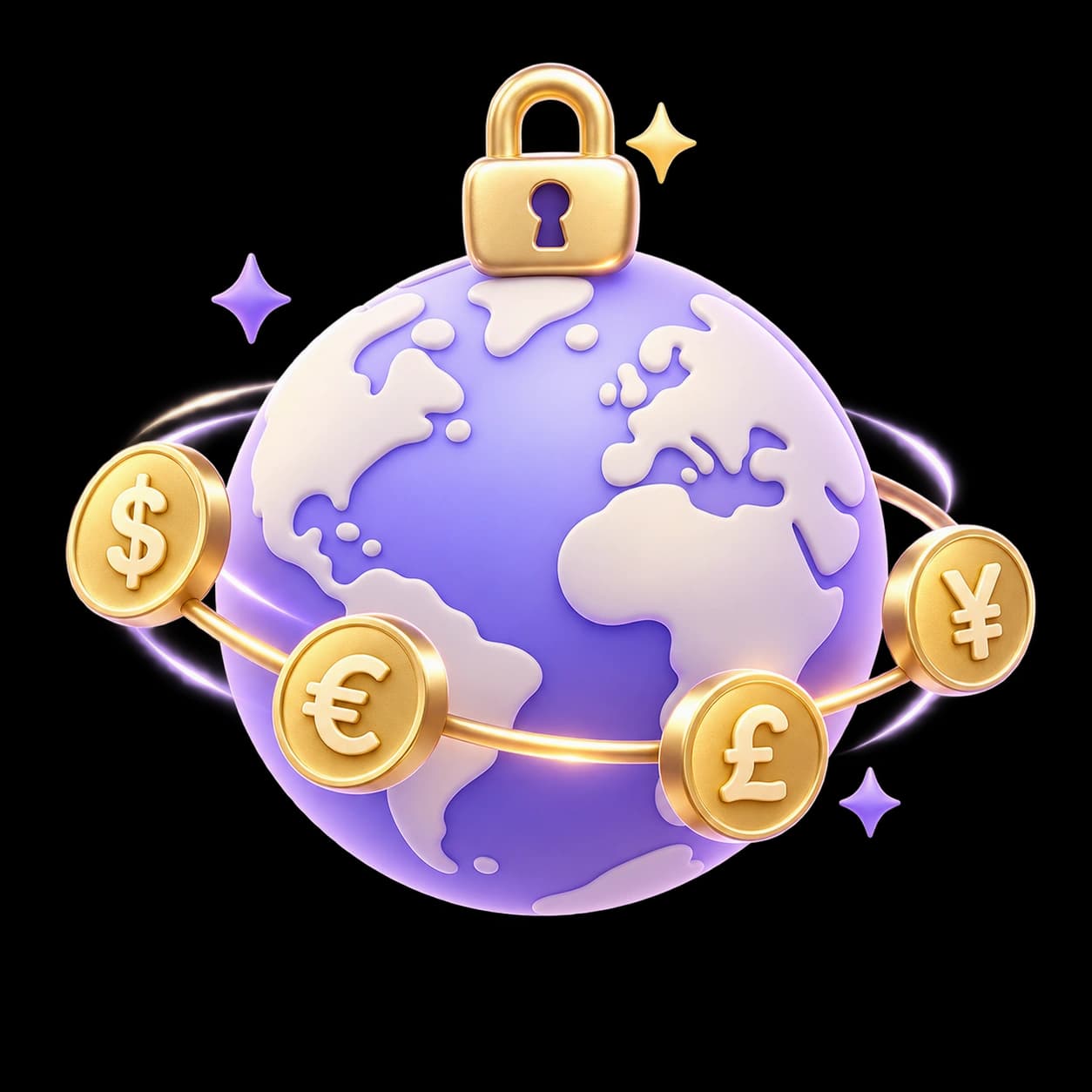 3D Multi-Currency Global Vault Sphere